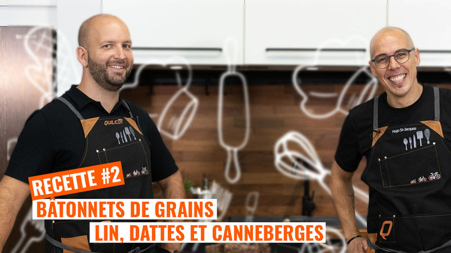 Bâtonnets de lin, dattes et canneberges