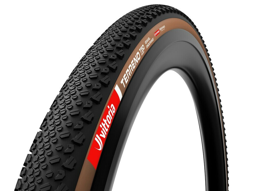 Vittoria Terreno T50 Gravel Endurance Flanc brun 700x40c