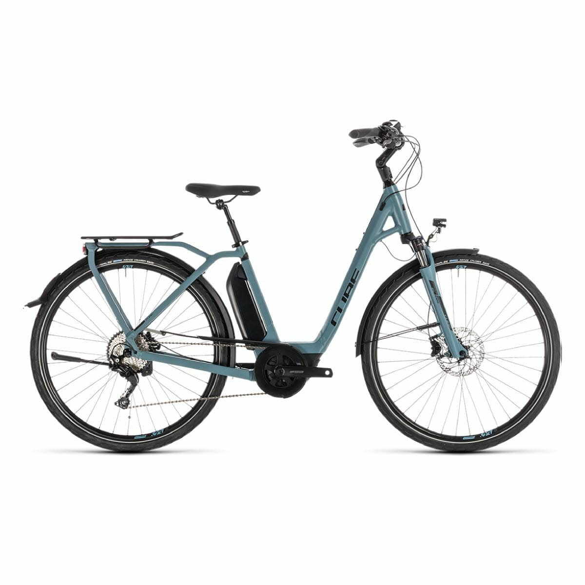 CUBE TOWN SPORT HYBRID PRO 500 2019 EASY ENTRY BLEU/NOIR SMALL OCCASION