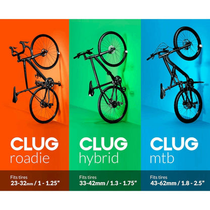 Support mural Clug XLarge 2.3 - 2.7 pouces blanc/noir