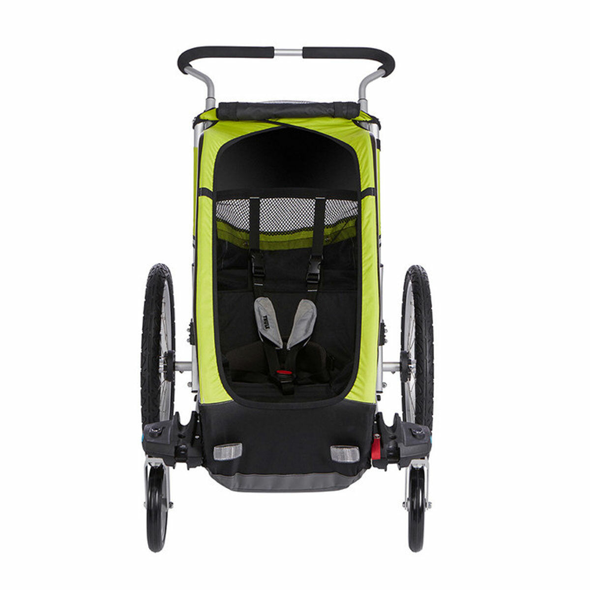 Thule Chariot Cheetah XT 1 with Bicycle Trailer Kit and Stroller Kit - Green