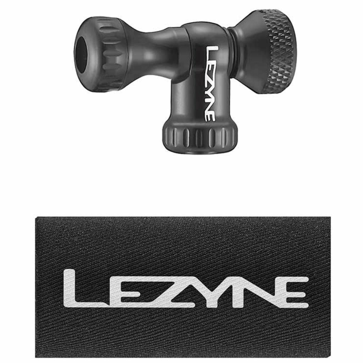 Lezyne Détendeur CO2 Avec filets Presta Schrader Noir