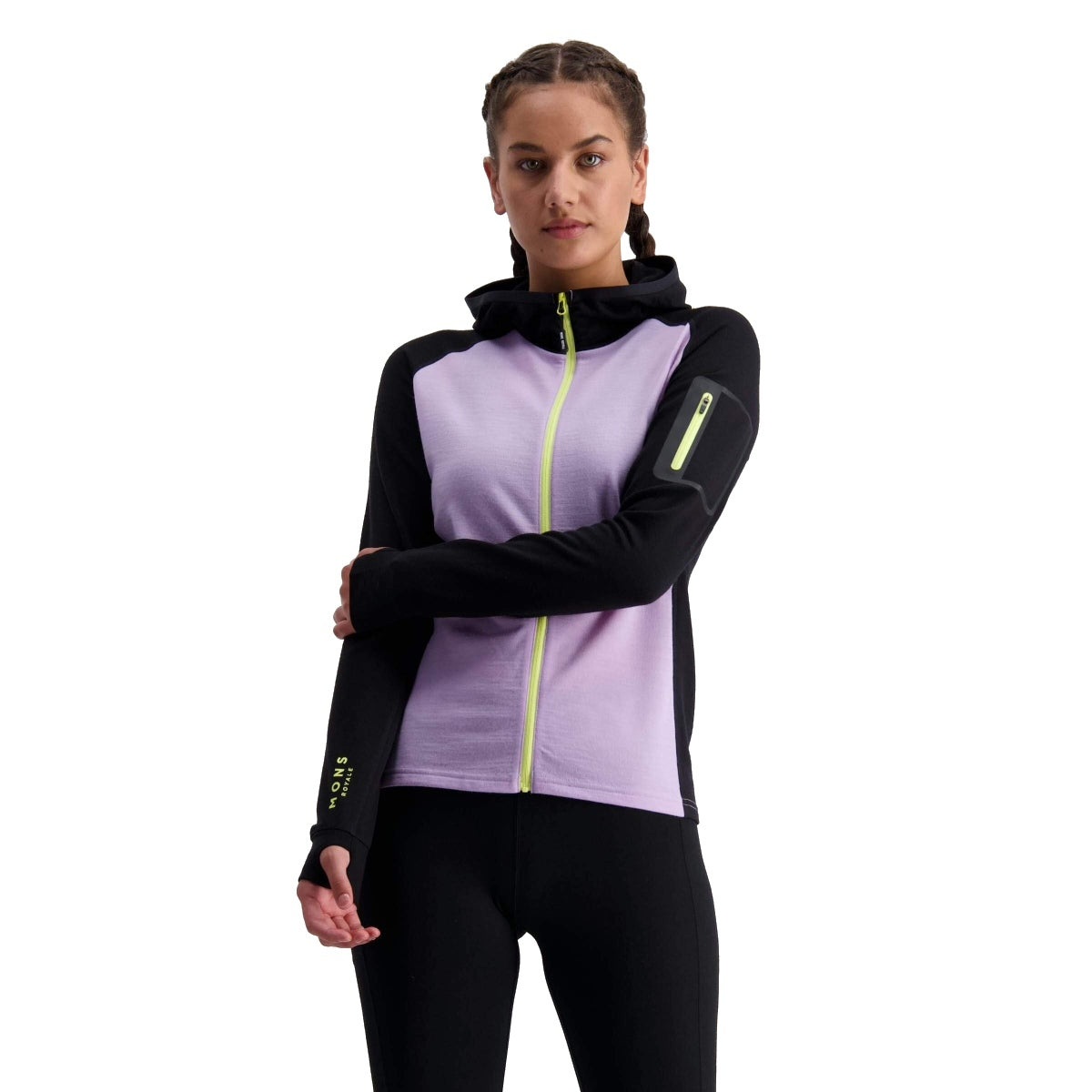 VESTE A CAPUCHE MONS ROYALE ASCEND MIDI