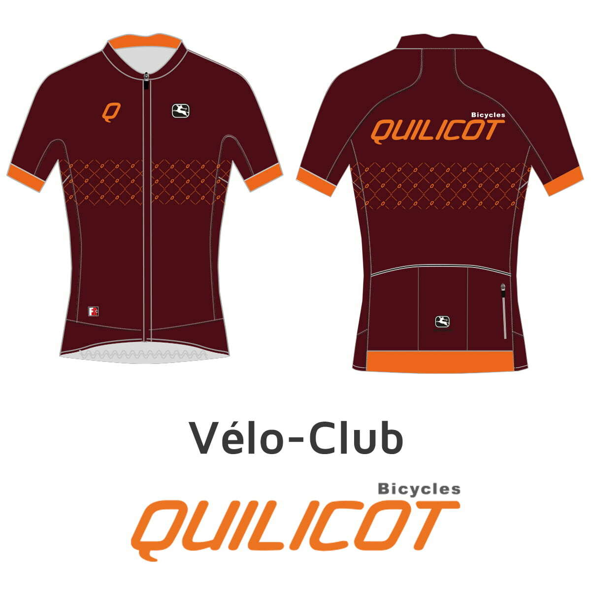 ADHESION VELO CLUB BICYCLES QUILICOT MAILLOT 2020 HOMME