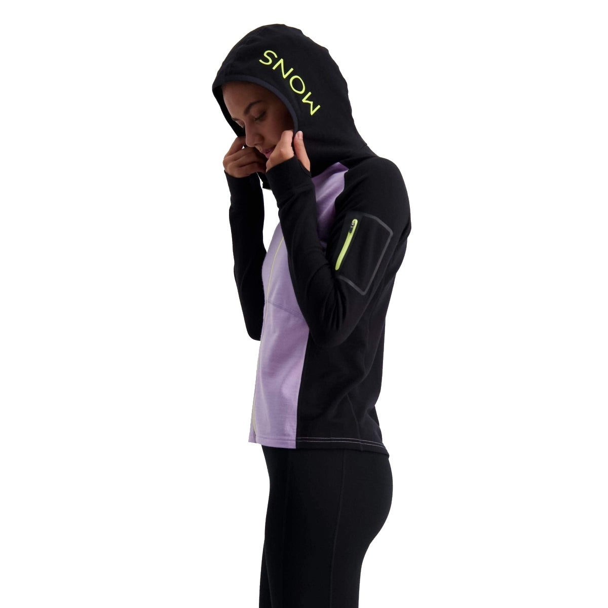 VESTE A CAPUCHE MONS ROYALE ASCEND MIDI