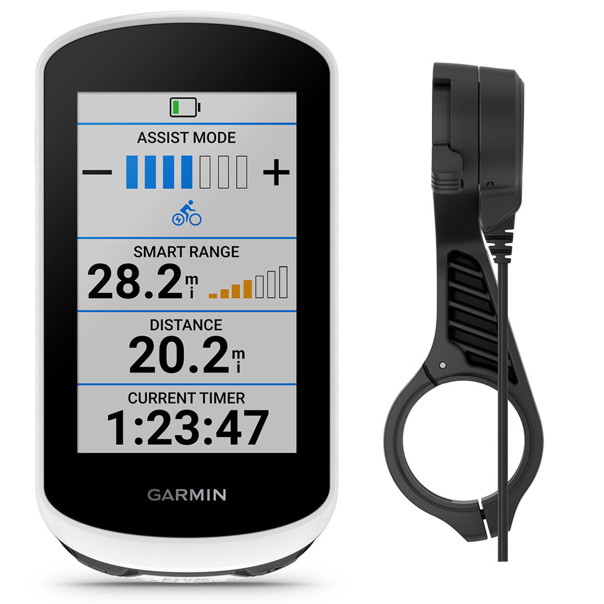 Cyclomètre Garmin Edge Explorer 2 Power ensemble blanc