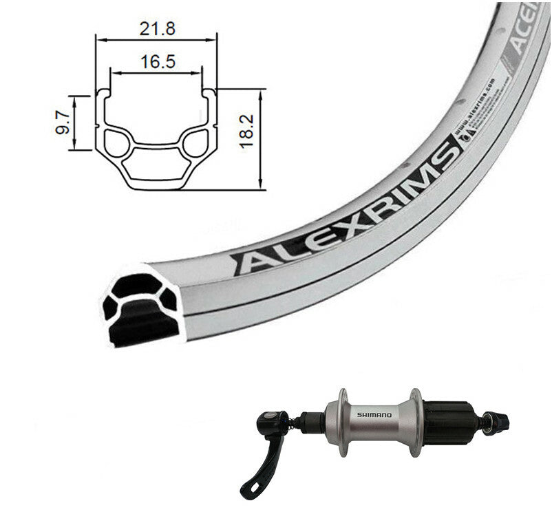 Alexrims Ace-18 Rear Wheel - Alivio HB-M430 - Silver – Bicycles