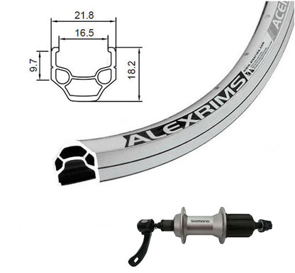 Alexrims Ace-18 Rear Wheel - Alivio HB-M430 - Silver – Bicycles