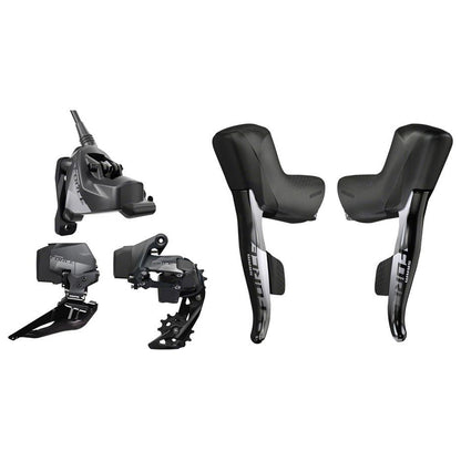 Ensemble de pieces Sram Force etap AXS 2x disque hydraulique flat mount centerlock - inclus manettes / freins / dérailleurs / batterie / chargeur