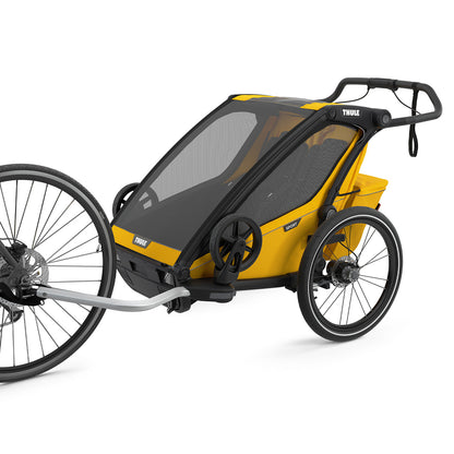 Thule Chariot Sport 2 with Bike and Stroller Set Special Edition Yellow Spectra