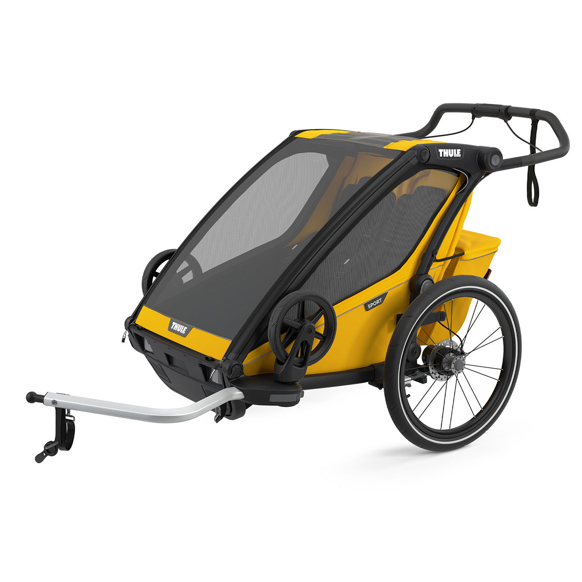 Thule Chariot Sport 2 with Bike and Stroller Set Special Edition Yellow Spectra