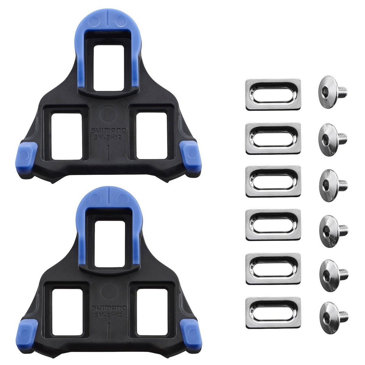 Shimano SPD-SL Blue SM-SH12 Cleats - 2 Degrees