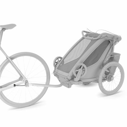 Axe traversant ezHitch pour remorque Thule Chariot 2024 avec déblocage rapide