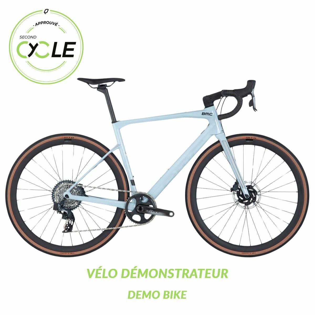 BMC Roadmachine X One Force AXS Bleu pâle 54cm Démonstrateur
