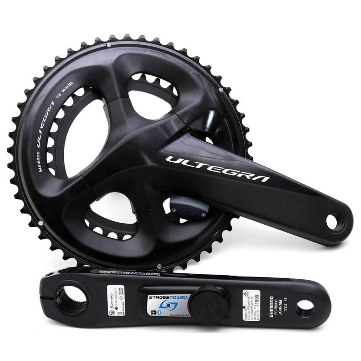 Capteur de puissance Stages Cycling Shimano Ultegra R8100 (pédalier complet 36/52)