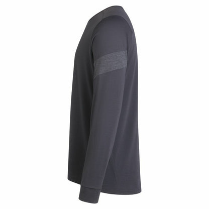 Chandail Rapha Trail mérino à manches longues gris/noir médium