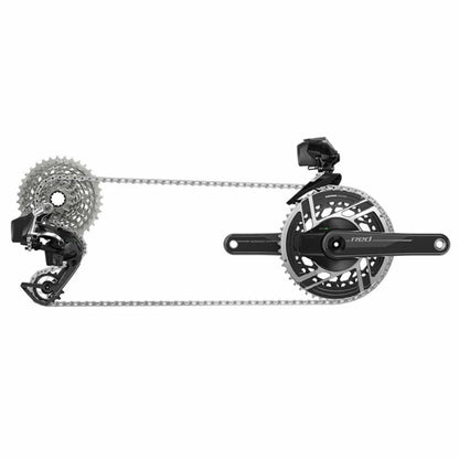 Ensemble de pièces Sram Red AXS E1 2x - inclus manettes / freins / dérailleurs / batterie / chargeur/chaine / disques / Hammerhead Karoo