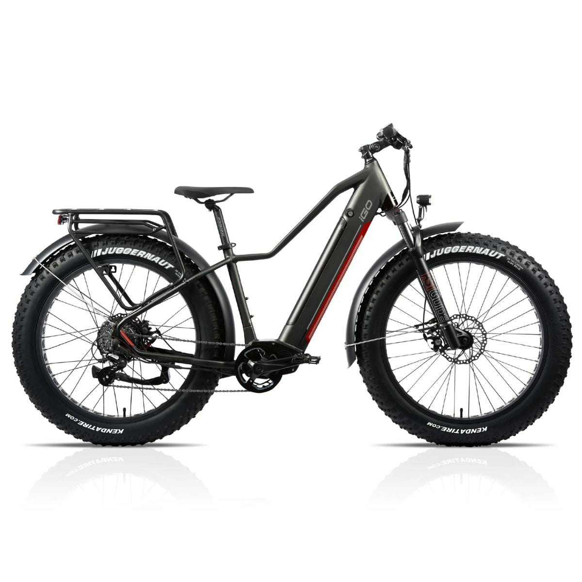 igo electric bicycle Extreme 3.1 Grey/Red — All-Terrain Bike Silnylon Color:EZ'S PURPLE WEB Password Protected Power On Osprey - Day-Hike Backpacks